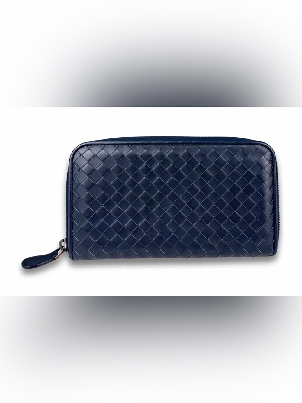 Bottega Veneta Zip-Around Wallet - Navy